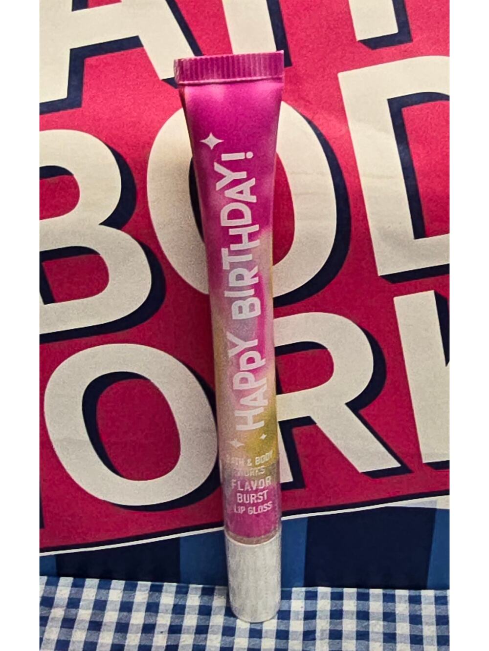 BBW HAPPY BIRTHDAY Vanilla Flavor Burst Lip Gloss